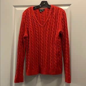 Red Ralph Lauren v-neck Sweater